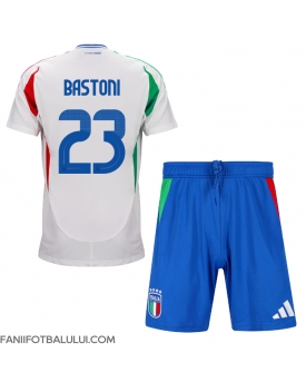 Italia Alessandro Bastoni #23 Echipament de Fotbal Replică European 2024 Copii Deplasare (+ Șorturi)